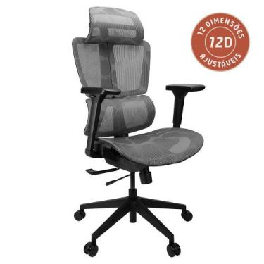 Imagem de Cadeira De Escritório Ergonômica Artiko Akron Apoio Lombar Regulável B