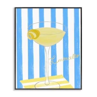 Imagem de Stupell Industries Limoncello Citrus Drink Preto Emoldurado Giclee Art Design por EMILY NAVAS, 14 x 11