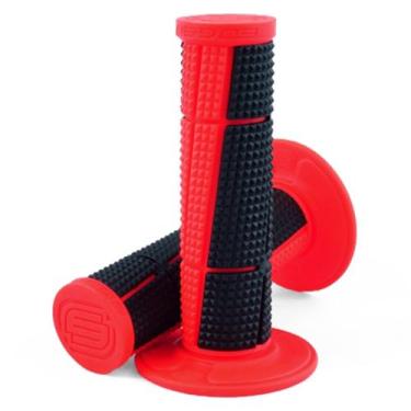 Imagem de Manopla Edgers A2 Dura Bicomposto Trilha Motocross Velocross, Vermelho
