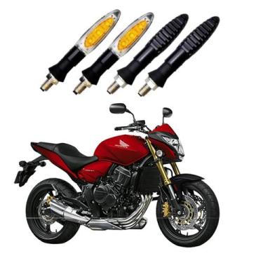 Imagem de KIT 4 Setas Esportivas Pisca de Led Modelo P11 Para Moto Honda CB 650F