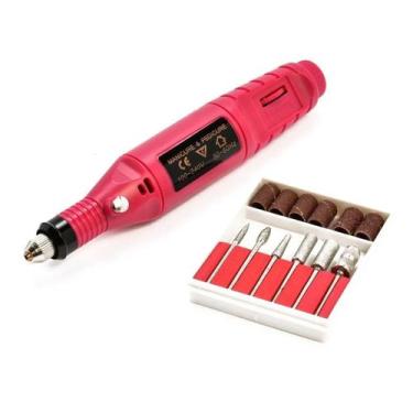 Imagem de Lixa Elétrica Portátil Bivolt Unhas Acrigel Gel Fibras Porce - LUATEK