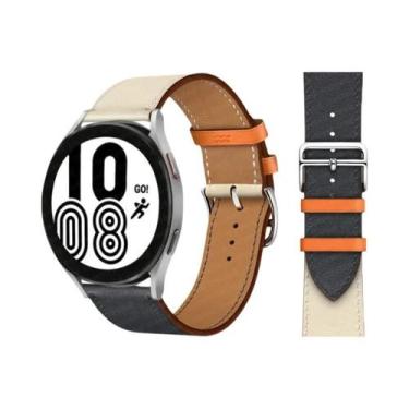 Imagem de Pulseira De Couro De 20mm 22mm Para Samsung Galaxy Watch 5 pro Active 