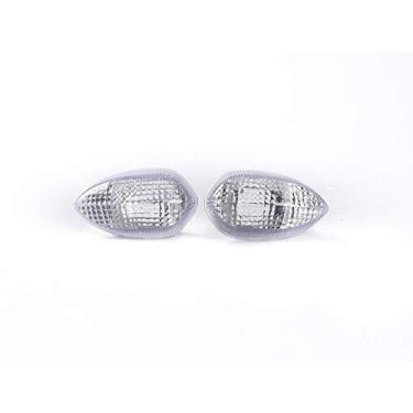 Imagem de Adequado para Yamaha 2009-2010 FZ6R; 2010 XJ6F FZ6RZ Diversion F; 2009-2010 FZ6R; Lente de lâmpada de seta de pisca-pisca (transparente)