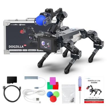 Imagem de Yahboom AI Embodied Intelligence Robot Dog for Raspberry Pi CM4, 15 Joint Programming Bionic Robot Dog Robotic Arm Recognition and Grasping, for Education Developers APP Control