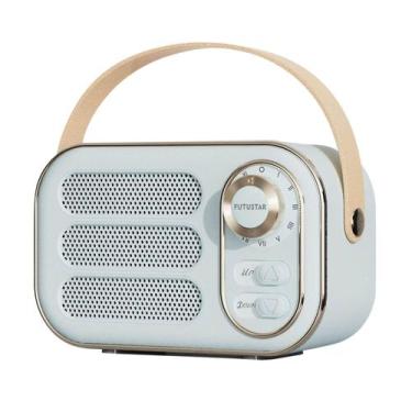 Imagem de Multifuncional Mini Rádio FM Portátil Alto-falante Bluetooth Usb Tf Au