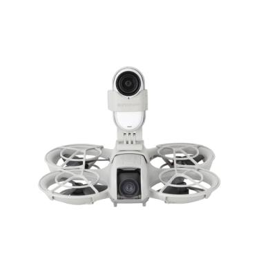 Imagem de Suporte adaptador de câmera superior FlySimple para DJI NEO Drone Suporte superior acessórios compatíveis com câmera de ação Insta360 Go 3/GO 3S