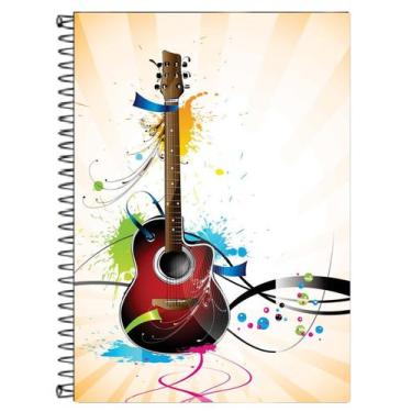 Imagem de Caderno de Música, 130 folhas, Pautado, 12 pentagramas, sem claves - C