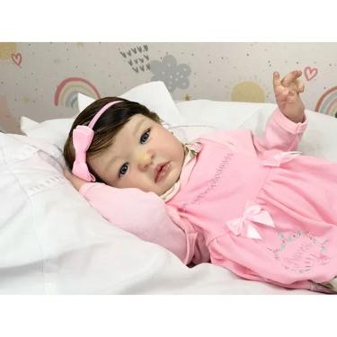 Imagem de Bebê Reborn Boneca Realista, Toma Banho Mama E Faz Xixi.