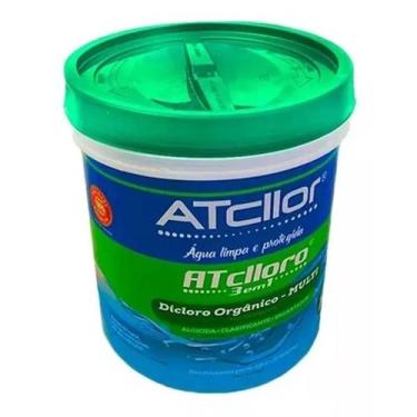 Imagem de CLORO DE PISCINA ATCLLOR 3 EM 1 Multifunção BALDE 10KG - ATCLLORO