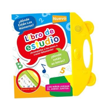 Imagem de simhoa Livro de Som Point Reading Talking Book Livro de Aprendizagem de Espanhol para Crianças
