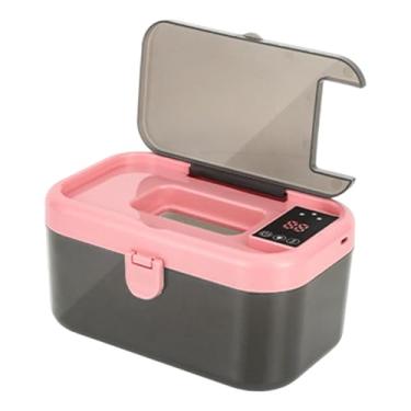 Imagem de menolana Máquina de lenços umedecidos, aquecedor de lenços umedecidos, luz noturna portátil USB, aquecedor de umedecidos para berçário de bebês, Rosa