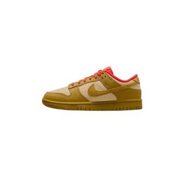 Imagem de Nike Tênis feminino Dunk Low, Sésamo/bronzine/vermelho picante, 36