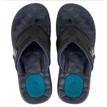 Imagem de Chinelo Masculino Egeu III Dedo Cartago 12287 Azul/Preto 39-Masculino