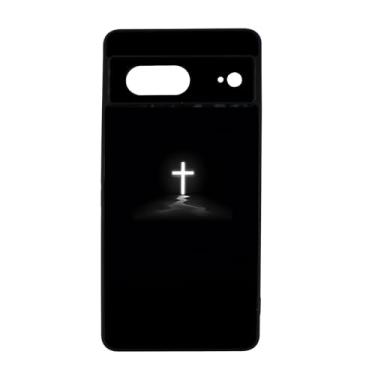 Imagem de qizjio Capa de telefone cruzada à prova de choque protetora Jesus Cristão para Google Pixel 7