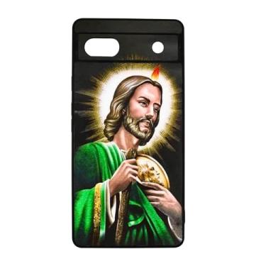 Imagem de qizjio San Judas Capa de telefone protetora mexicana à prova de choque para Google Pixel 6A