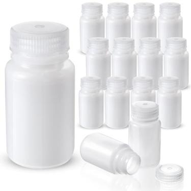 Imagem de Frasco de amostra Zhehao 125 ml HDPE de boca larga com tampa x30 de tr