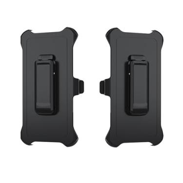 Imagem de W WELLSHINE 2 peças de clipe de cinto de substituição para capa OtterBox Defender Series Apple (iPhone 16 Pro/6,3 polegadas)