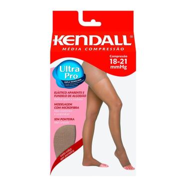 Imagem de Meia Calça Kendall Feminina Média Compressão (18-21mmHg) Ponteira Aberta Tamanho G Cor 