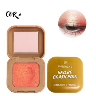 Imagem de Sombra de Mousse Iluminadora Brilho Brasileiro Mia Make 3g, COR4