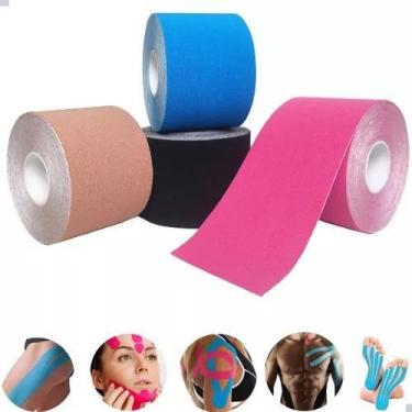 Imagem de Faixa Kinesio Tape Fisioterapia Bandagem Taping Muscular - DropJT