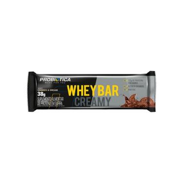 Imagem de Whey Bar Creamy 38g (Unidade) - Probiotica Sabor:Torta de Maça;Tamanho:único;Genero:Unisex-Unissex