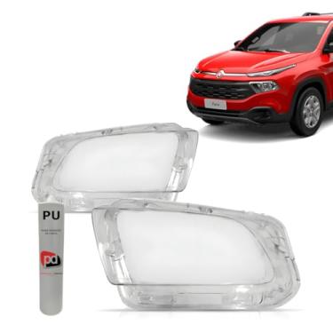 Imagem de Kit Par Lente Farol Toro 2016 2017 2018 2019 2020 2021 + Cola