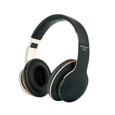 Imagem de Fone de Ouvido Headset Bluetooth Sem Fio com Microfone e Design Ajustável (Preto)