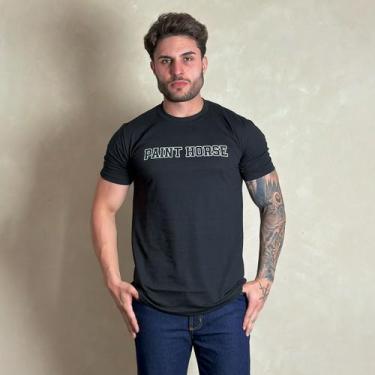 Imagem de Camiseta Masculina Country Preta Original Agro Paint Horse, G