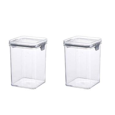 Imagem de Kit 2 Pote Hermético Coza Lock 1L - Prático e Versátil