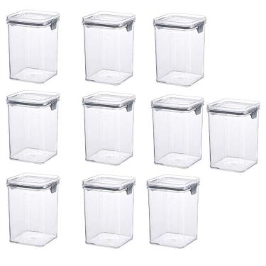 Imagem de Kit Pote Hermético Coza Lock 1L - 10 Unidades