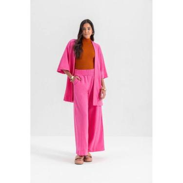 Imagem de Kimono Feminino Em Malha Essendi  Pink
