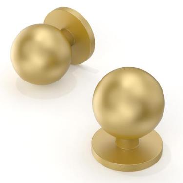 Imagem de Botões de gabinete Talentedeco, ouro escovado, zinco, 30 mm, pacote co