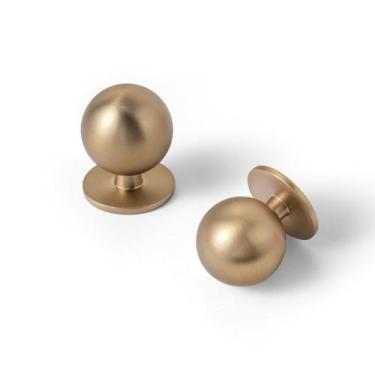 Imagem de Knobs de armário Yanxia Champagne Bronze, pacote com 12, 2,5 cm
