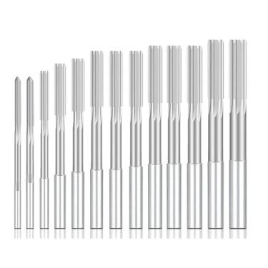 Imagem de WZFC Esfregador de mandril H8 Alargador de flauta Sraight Ferramenta de fresa de haste redonda comum, H8 9,0 mm