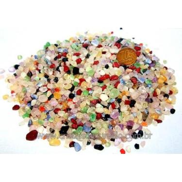 Imagem de 3 kg de Pedra Rolada Miúda Mista - Variedade de Pedras Naturais de 3 a