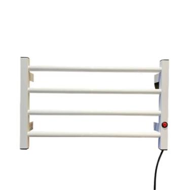 Imagem de Toalheiro Eletrico, Toalheiro Térmico Porta Toalha Seca E Aquece 4 Barras Alumínio 110v Ou 220v, Bivolt Chave Seletora, Desenvolvido 100% em Alumínio(branco)
