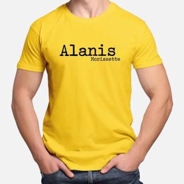 Imagem de Camiseta Camisa de Algodão Adulto Masculina Feminina  Alanis Morisset 