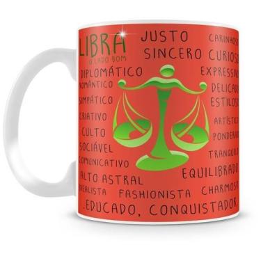 Imagem de Caneca Personalizada Signo de Libra - Porcelana Alta Qualidade - Amo C