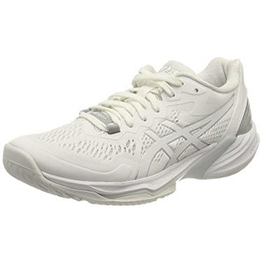 Imagem de ASICS T nis de v lei feminino Sky Elite FlyteFoam, Branco/Branco, 7.5