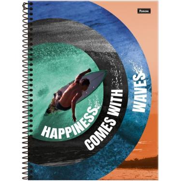 Imagem de Caderno 01x1 Capa Dura Freewave 80fls 4 unid - Foroni