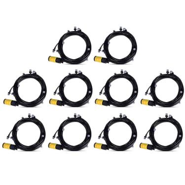 Imagem de Mangueira Climatizadora Kit 10 Uni Sistema Irrigacao 10 Metros Jardim Grama Quintal