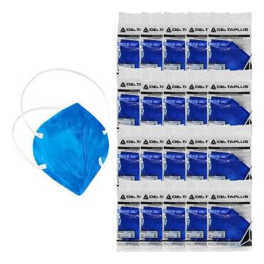 Imagem de 2X Kit 50 Máscara Respirador Descartável Pff2 Sem Válvula Co