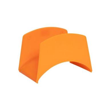 Imagem de Suporte meia lua fixo parede para mangueira jardim - Policamp, Laranja