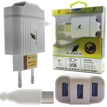 Imagem de Carregador Ultra Rapido 3 Saidas Type C Tipo C X-Cell