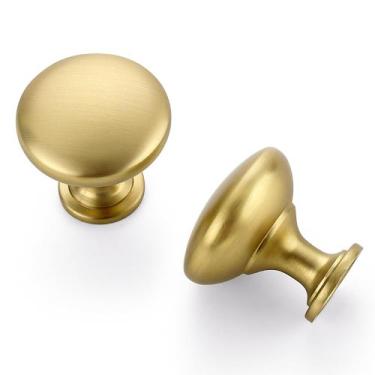 Imagem de Knobs de armário Ravinte Gold Round Zinc, pacote com 20 unidades para 