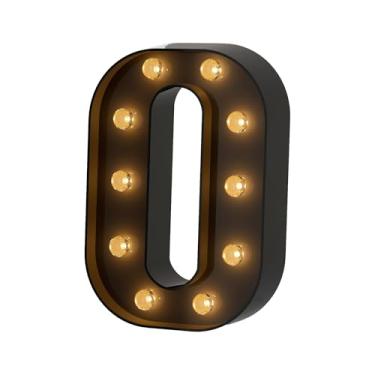 Imagem de Letreiro de LED para letreiro com letras, letreiro preto com letras, para luz noturna, aniversário, festa de casamento, bar, Natal, Halloween, quarto, decoração O