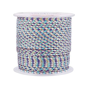 Imagem de 21,8 metros 1,5 mm Macramê torcido fio de algodão 4 camadas fio de ouro trançado, cordão de contas para cordas, tricô, faça você mesmo, acessórios de parede para plantas, decoração de jardim