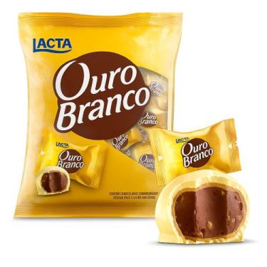 Imagem de BOMBOM LACTA OURO BRANCO CHOCOLATE 1kg PACOTE