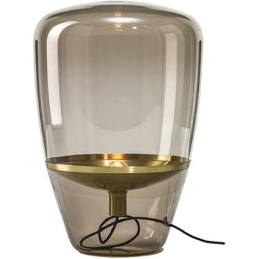 Imagem de Lâmpada De Mesa De Cabeceira - Lâmpada De Mesa Lateral Art Deco, Lâmpada De Mesa Moderna Para Leitura De Sala De Estar De Quarto, Lâmpada E27, Para Quarto, Sala De Estar, Cognac