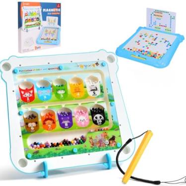 Imagem de Lousa Mágica Magnética 2 em 1 Floresta Infantil Rosa - Castela